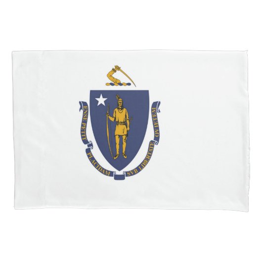 Massachusetts State Flag Print Patriotc Kissenbezug (Vorderseite)
