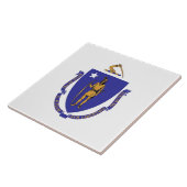 Massachusetts State Flag Tile Fliese (Seite)