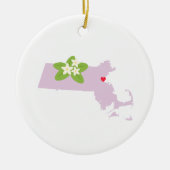 Massachusetts State Keramik Ornament (Vorne)