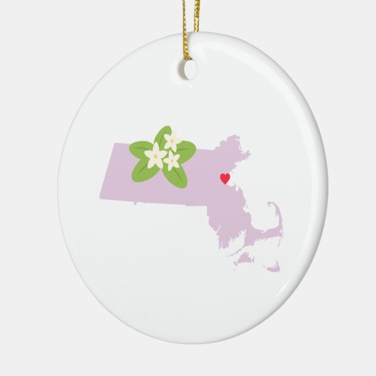 Massachusetts State Keramik Ornament (Links)