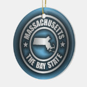 "Massachusetts Steel 2" Keramik Ornament (Links)