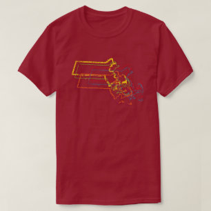 Massachusetts Stolz verwischen T-Shirt