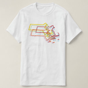 Massachusetts Stolz verwischen T-Shirt