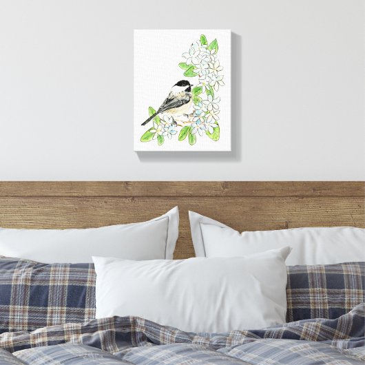 Massachusetts Stretched Canvas Print Leinwanddruck (Insitu (Schlafzimmer))