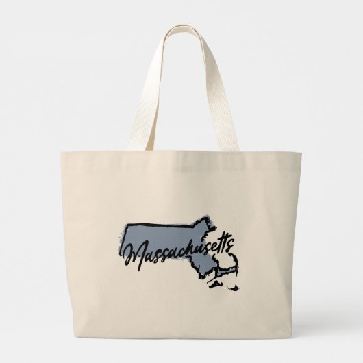 Massachusetts-Tasche Jumbo Stoffbeutel (Rückseite)