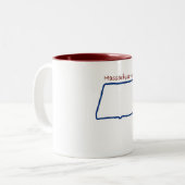 Massachusetts-Tasse Zweifarbige Tasse (Vorderseite Links)