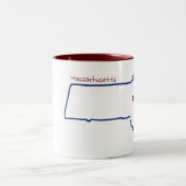 Massachusetts-Tasse Zweifarbige Tasse (Mittel)