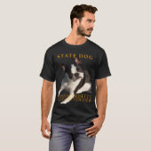Massachusetts Territory Hund Boston Terrier Vec T-Shirt (Vorne ganz)