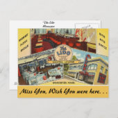 Massachusetts, The Lido, Worcester Postkarte (Vorne/Hinten)