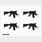 Massachusetts - The Spirit of America AR Variant Rechteckiger Aufkleber (Blatt)