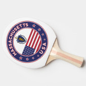 Massachusetts Tischtennis Schläger (Seitenansicht)