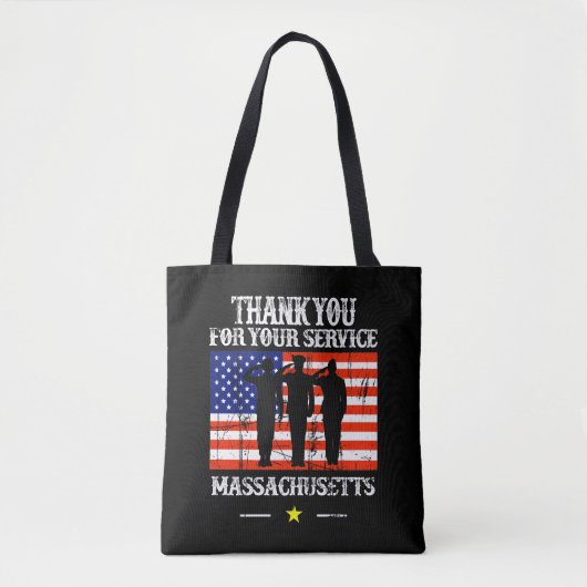 Massachusetts Tote Bag Leinwand Tasche (Vorderseite)