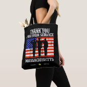 Massachusetts Tote Bag Leinwand Tasche (Von Nahem)