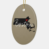 Massachusetts Town Keramik Ornament (Links)