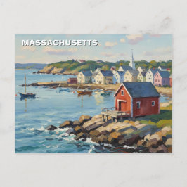 Massachusetts Travel Postkarte