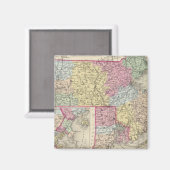 Massachusetts und Insel Rhode 2 Magnet (Vorderseite/Rückseite)