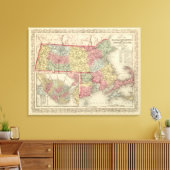 Massachusetts und Insel Rhode Leinwanddruck (Insitu (Wohnzimmer))