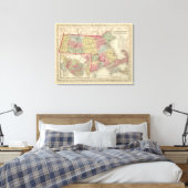 Massachusetts und Insel Rhode Leinwanddruck (Insitu (Schlafzimmer))