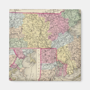 Massachusetts und Rhode Island 2 Magnet