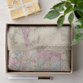 Massachusetts und Rhode Island 2 Seidenpapier (Geschenk)