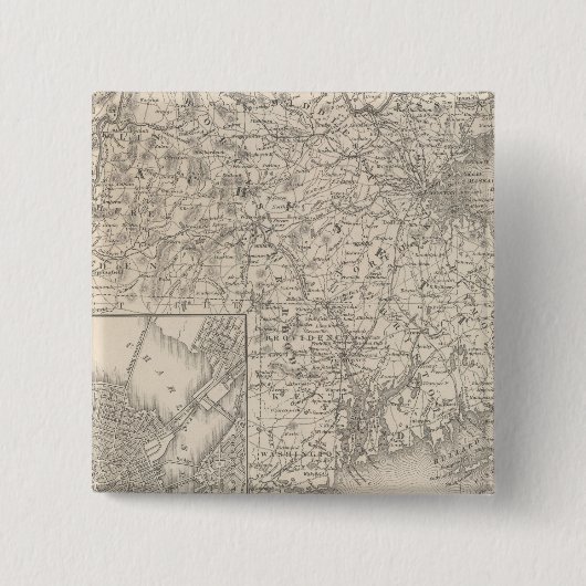 Massachusetts und Rhode Island Button (Vorderseite)