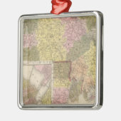 Massachusetts und Rhode Island Ornament Aus Metall (Links)