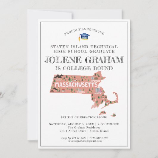 Massachusetts | Uni Bound Graduation Party (Vorderseite)