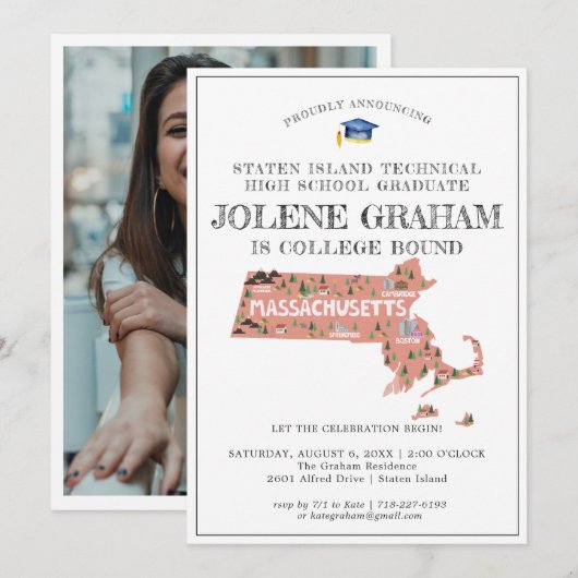 Massachusetts | Uni Bound Graduation Party (Vorne/Hinten)