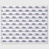 Massachusetts US Flagge Staat Geschenkpapier (Flach)