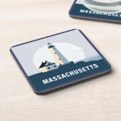 Massachusetts, USA Getränkeuntersetzer (Linke Seite)