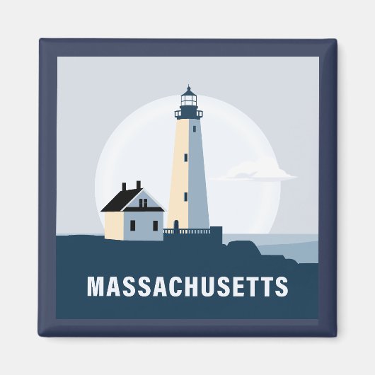 Massachusetts, USA Magnet (Vorne)