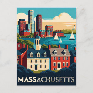 Massachusetts USA New England Geschichte Küste Rei Postkarte