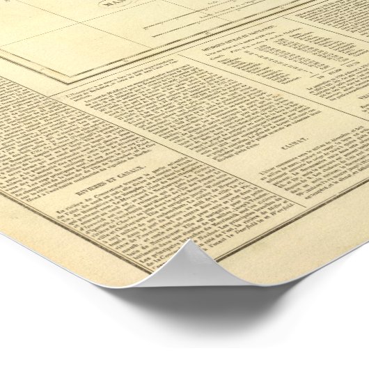 Massachusetts USA Poster (Ecke)