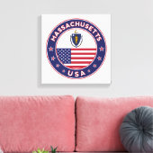 Massachusetts, USA Staaten, Massachusetts Plakat, Leinwanddruck (Insitu (Wohnzimmer))