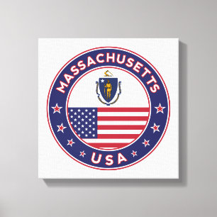 Massachusetts, USA Staaten, Massachusetts Plakat, Leinwanddruck