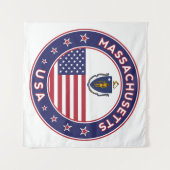 Massachusetts Wandteppich (Vorderseite (Horizontal))