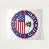 Massachusetts Wandteppich (Vorderseite (Horizontal))