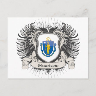 Massachusetts Wappen Postkarte