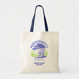 Massachusetts Wedding Welcome Bag, State Love Tragetasche