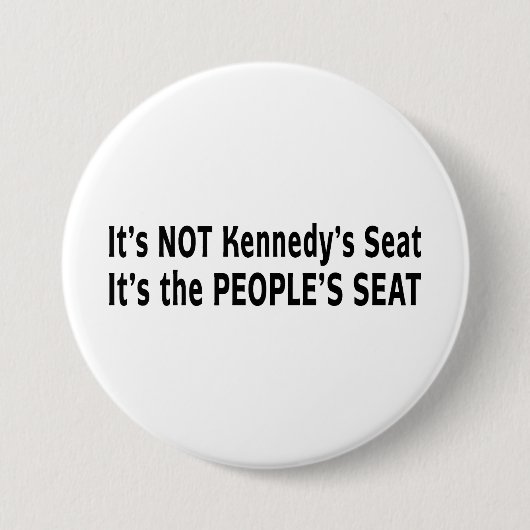 Massachusetts-Wettlauf um den Senat Button (Vorderseite)