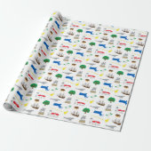 Massachusetts Wrapping Paper Geschenkpapier (Ungerollt)