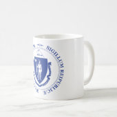 Massachusetts-Zeichen Kaffeetasse (VorderseiteRechts)