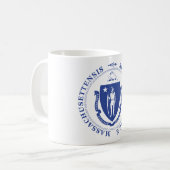 Massachusetts-Zeichen Kaffeetasse (Vorderseite Links)