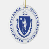 Massachusetts-Zeichen Keramik Ornament (Rechts)