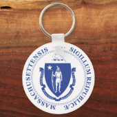 Massachusetts-Zeichen Schlüsselanhänger (Vorderseite)
