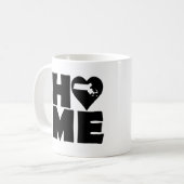 Massachusetts-Zuhause-Herz-Staats-Tasse oder Kaffeetasse (Vorderseite Links)