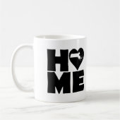 Massachusetts-Zuhause-Herz-Staats-Tasse oder Kaffeetasse (Links)