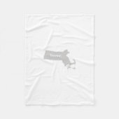 Massachusetts-Zuhause-Staat Fleecedecke (Vorderseite)