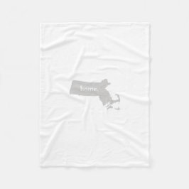 Massachusetts-Zuhause-Staat Fleecedecke