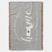 Massachusetts Zuhause Staat Personalisiert Decke (Vorderseite Vertikal)